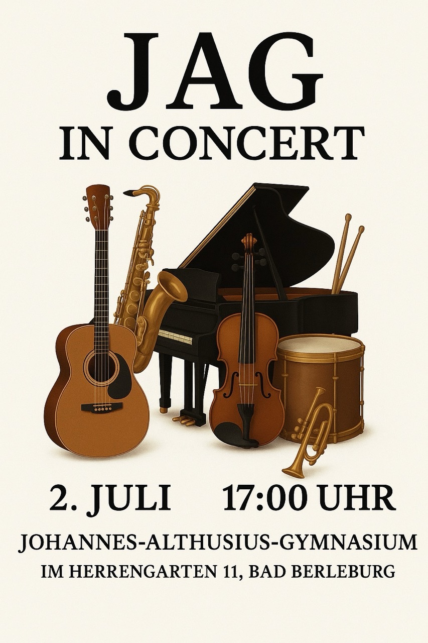 Herzliche Einladung zu JAG in concert 2025!