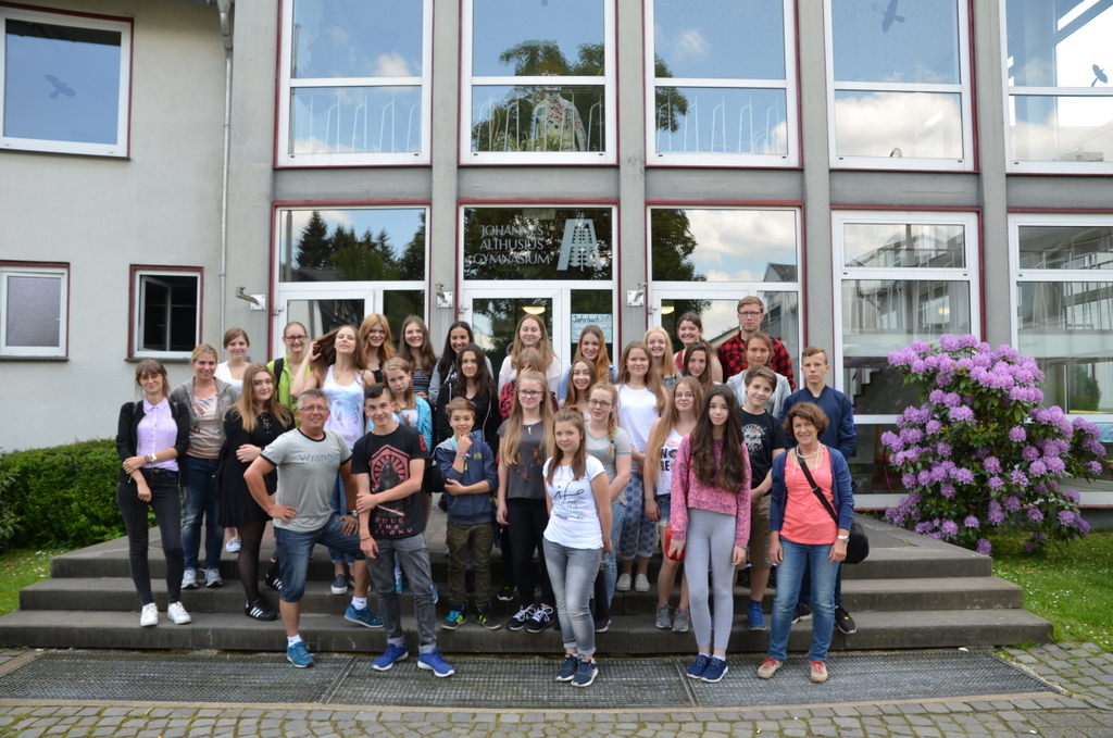 Polnische Austauschschüler zu Gast am  Johannes-Althusius-Gymnasium