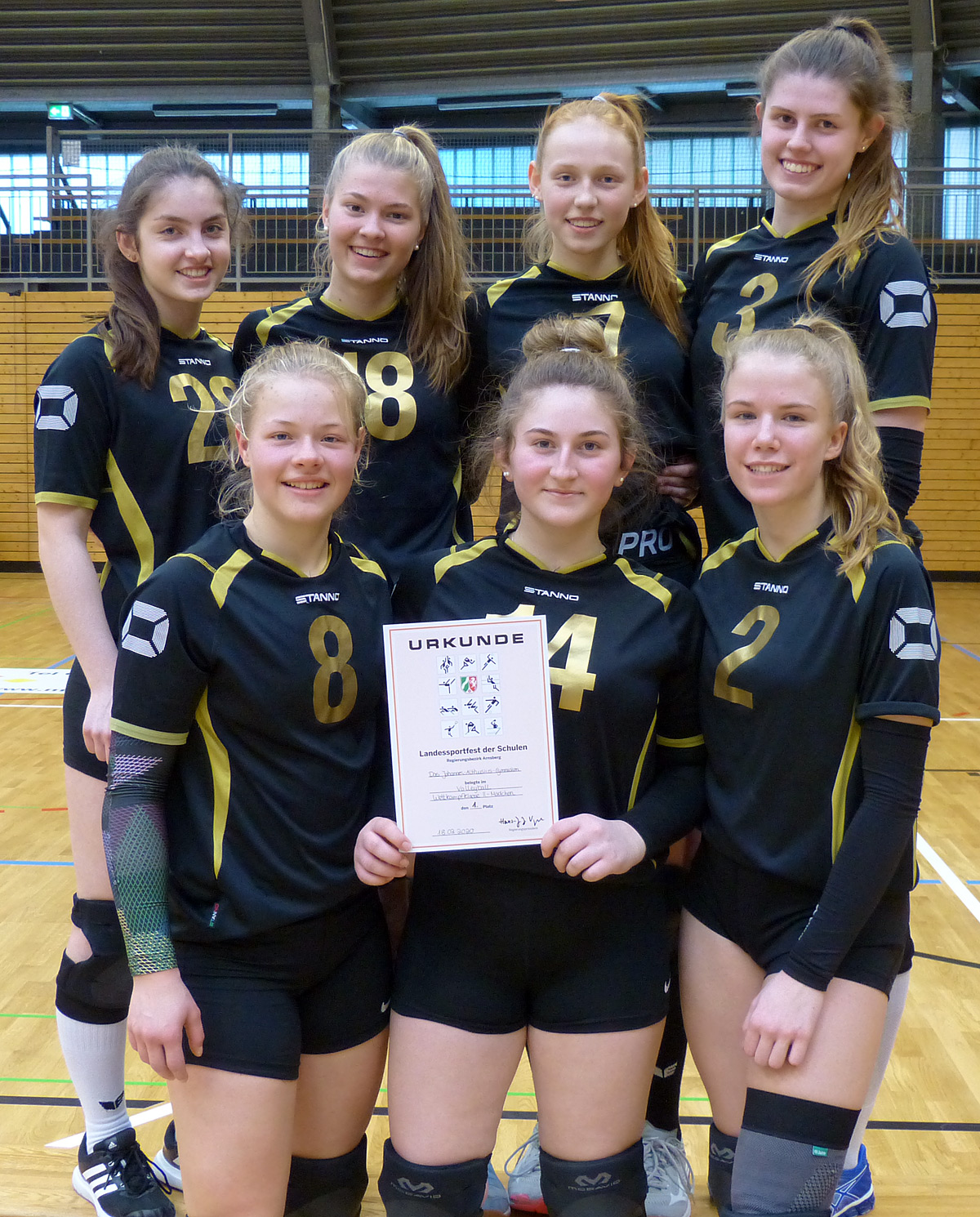 Das JAG-Team der Mädchen in der WK II